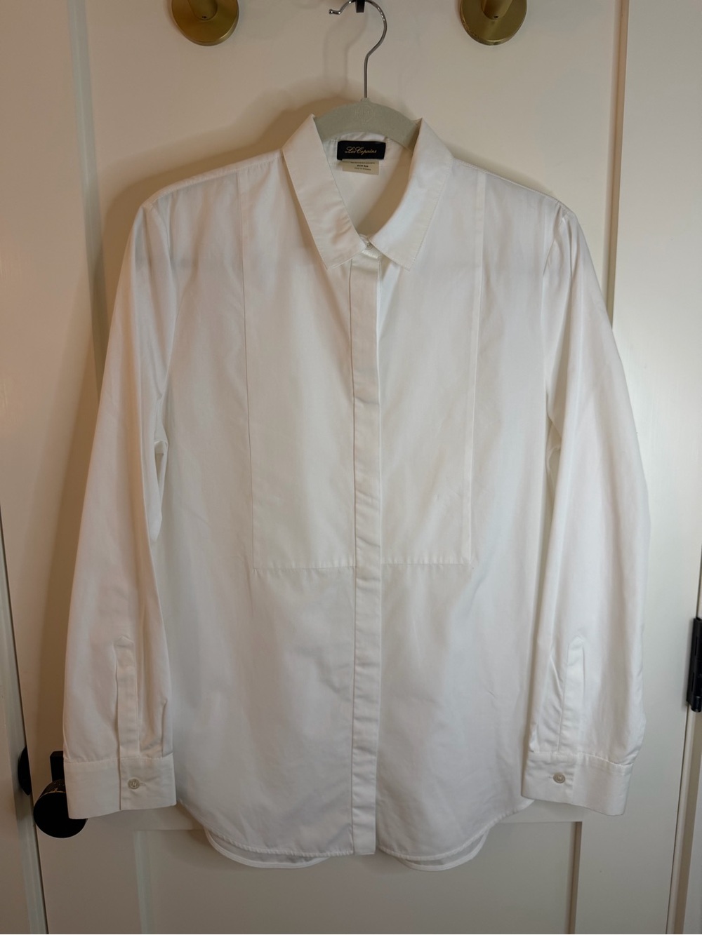 Les Copains White Button-Front Blouse
